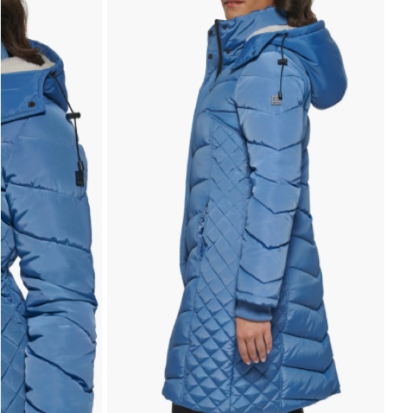 Kenneth Cole Women's Puffer Coat SZ-LG NWT - Picture 3 of 5